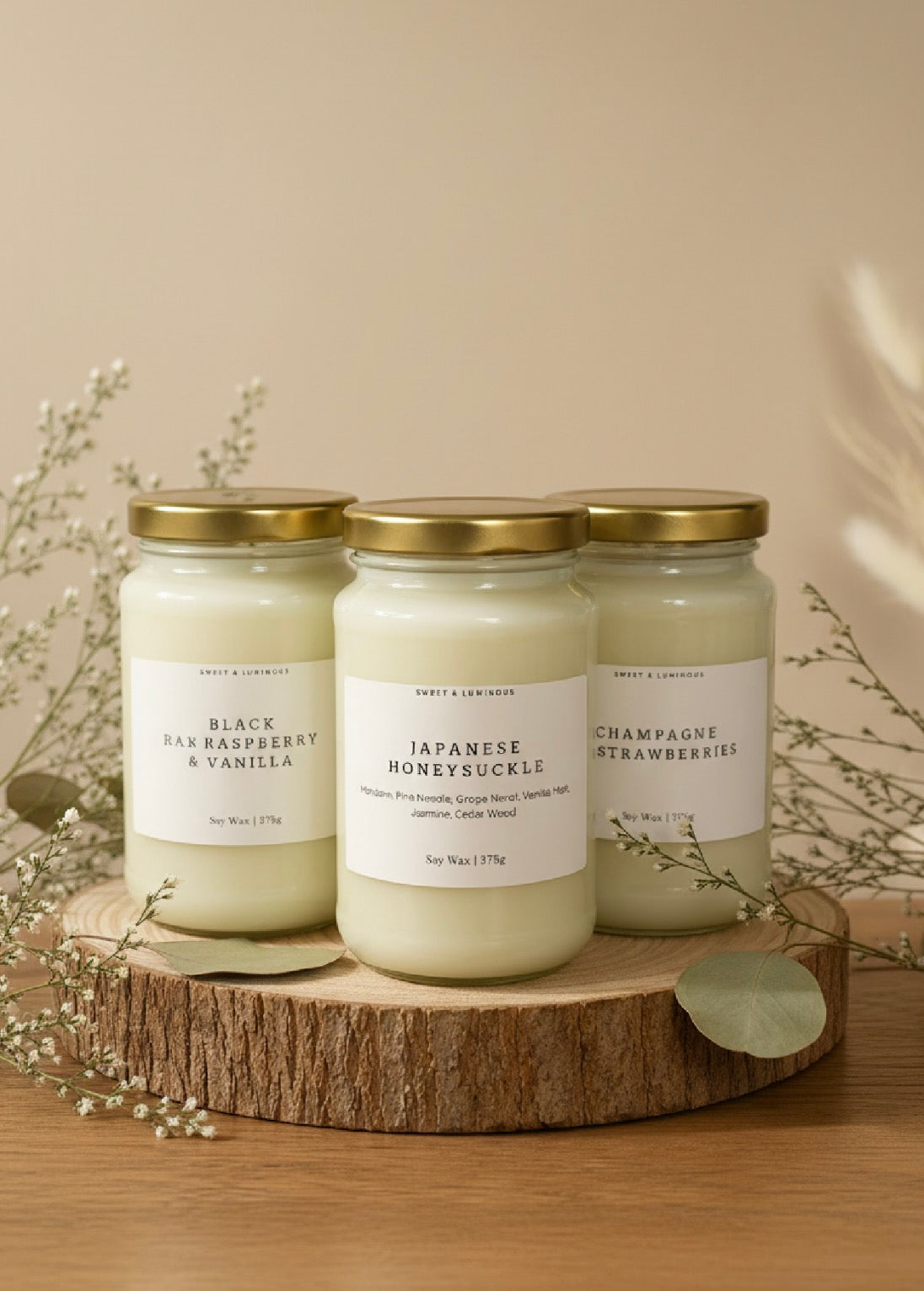 Berry Soy Wax Candle bundle